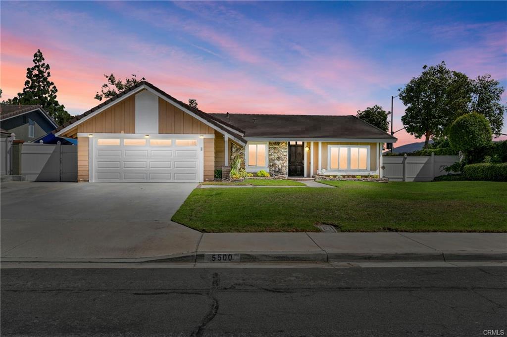 A Single Level Home With White Windows and Door Frames